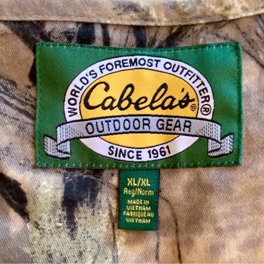 Cabela’s Hunting Vest Open Country Seclusion 3D Camouflage Print Green Men’s XL - Picture 6 of 12